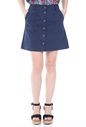 GRACE AND MILA-Γυναικεία mini φούστα GRACE AND MILA CANDIDE μπλε